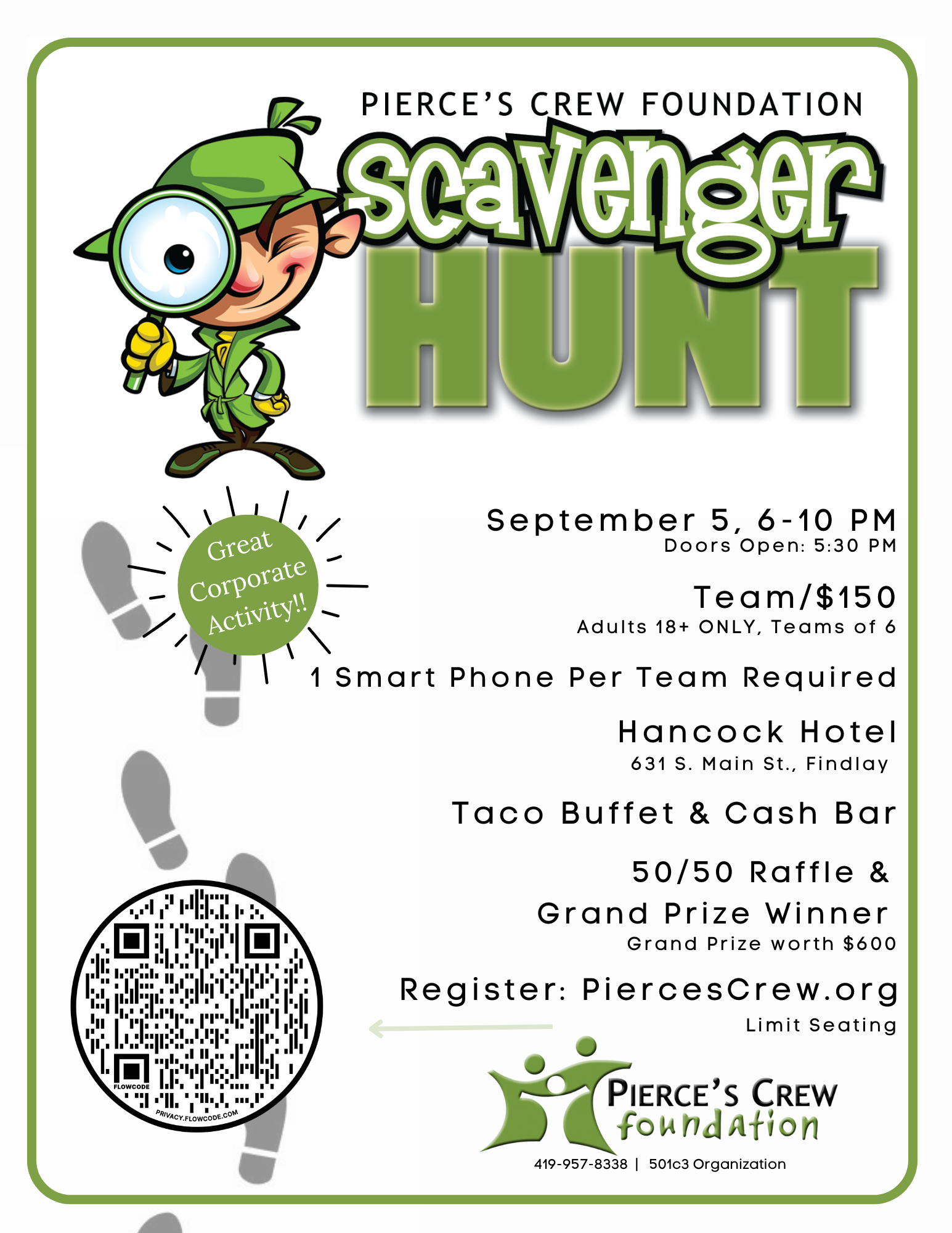 Pierce's Crew Scavenger Hunt 2025 @ Hancock Hotel | Findlay | Ohio | United States